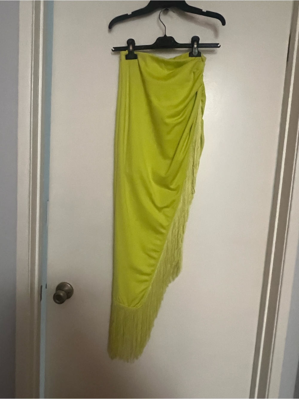 Asymmetrical skirt and crop top set